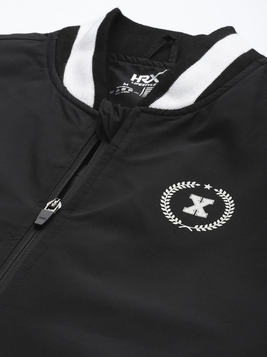 HRX by Hrithik Roshan Prosport-Collection Typography Printed Varsity Jacket