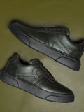 RARE RABBIT Men Leather Round Toe Regular Height Sneakers