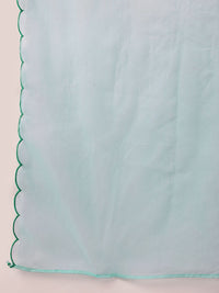 House of Pataudi Floral Embroidered Jashn Kurta with Palazzos & Dupatta