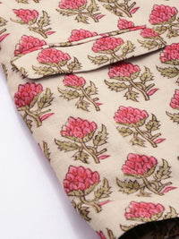Mr. Bowerbird Tailored-Fit Floral Printed Single Breasted Casual Blazer