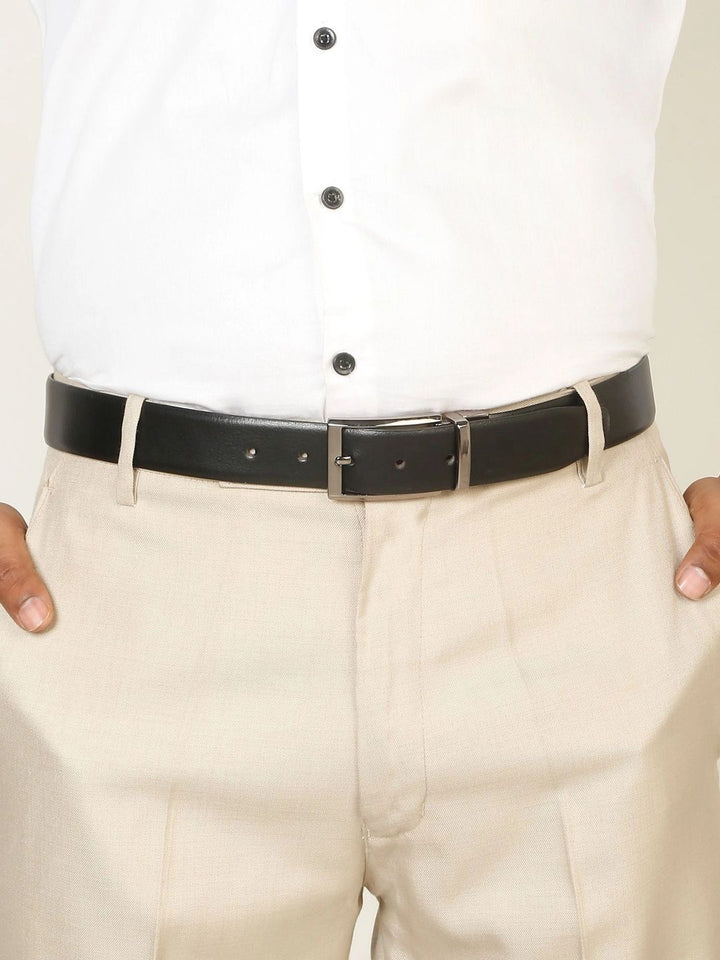 Teakwood Leathers Men Leather Reversible Formal Belt