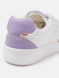 DressBerry Women Round Toe Perforated Sneakers