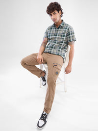 SPYKAR Men Slim Fit Tartan Checks Opaque Checked Casual Shirt