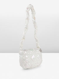 DressBerry Quilted Shoulder Bag with Iridescent Finish
