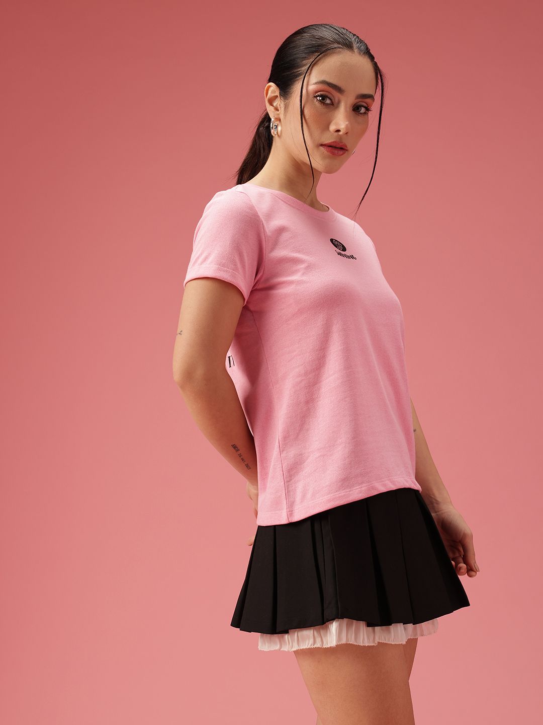 DressBerry Typography Printed T-shirt