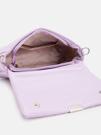 Lino Perros Structured Sling Bag with Quilted Detail