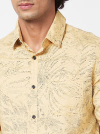 SPYKAR Slim Fit Floral Printed Opaque Cotton Casual Shirt