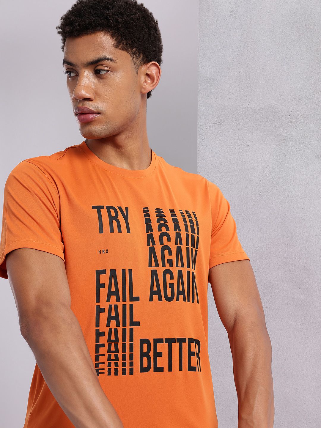 HRX by Hrithik Roshan Typography Printed Training T-Shirt
