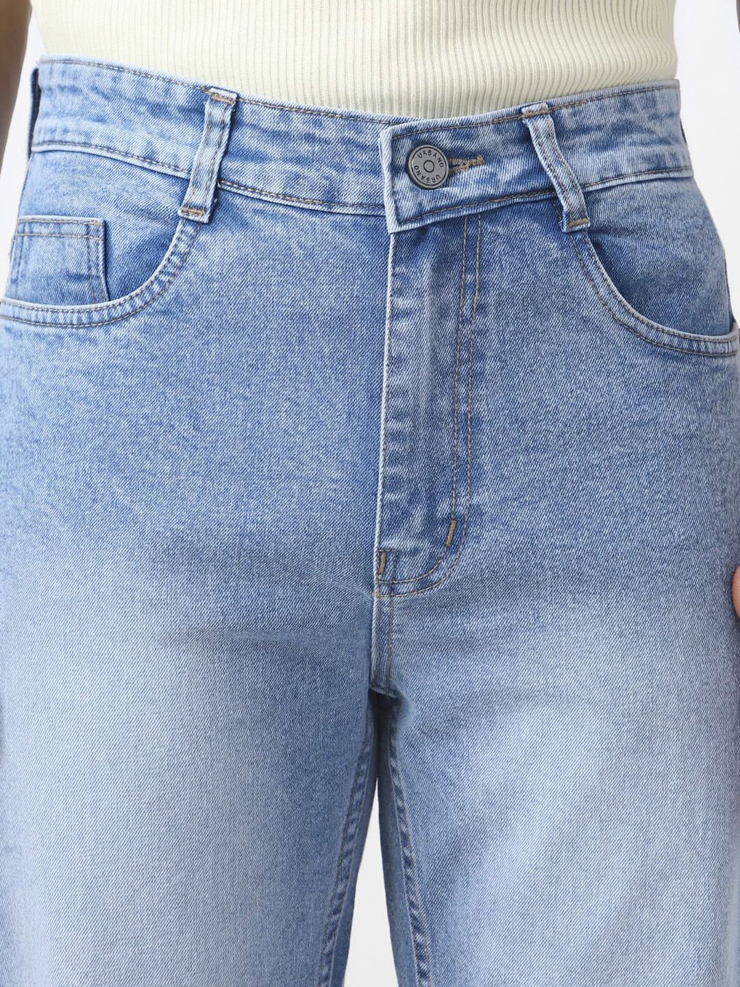 Urbano Fashion Men Straight Fit Heavy Washed Jeans Stretchable