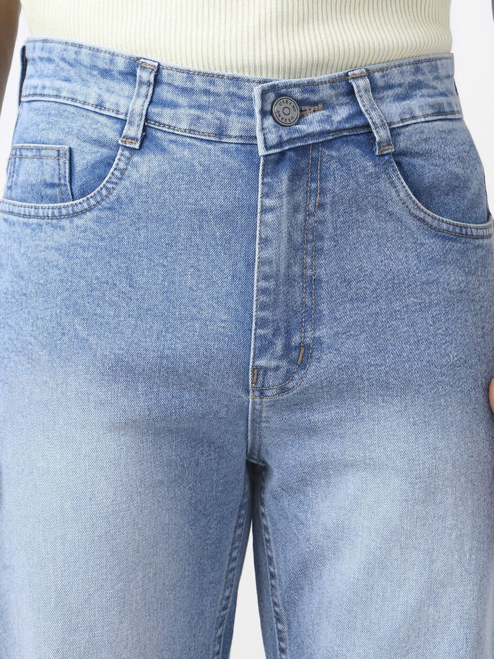 Urbano Fashion Men Straight Fit Heavy Washed Jeans Stretchable