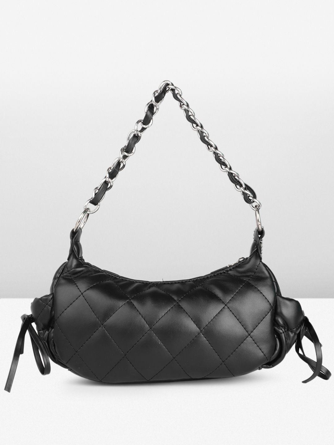 DressBerry Quilted Structured Handheld Bag