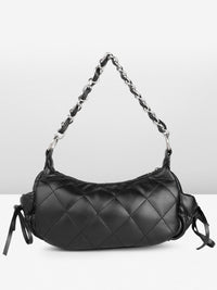 DressBerry Quilted Structured Handheld Bag
