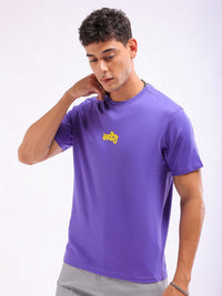 The Indian Garage Co Men Graphic Printed Round Neck Slim Fit T-shirt