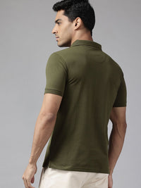 Park Avenue Solid Polo Collar T-shirt