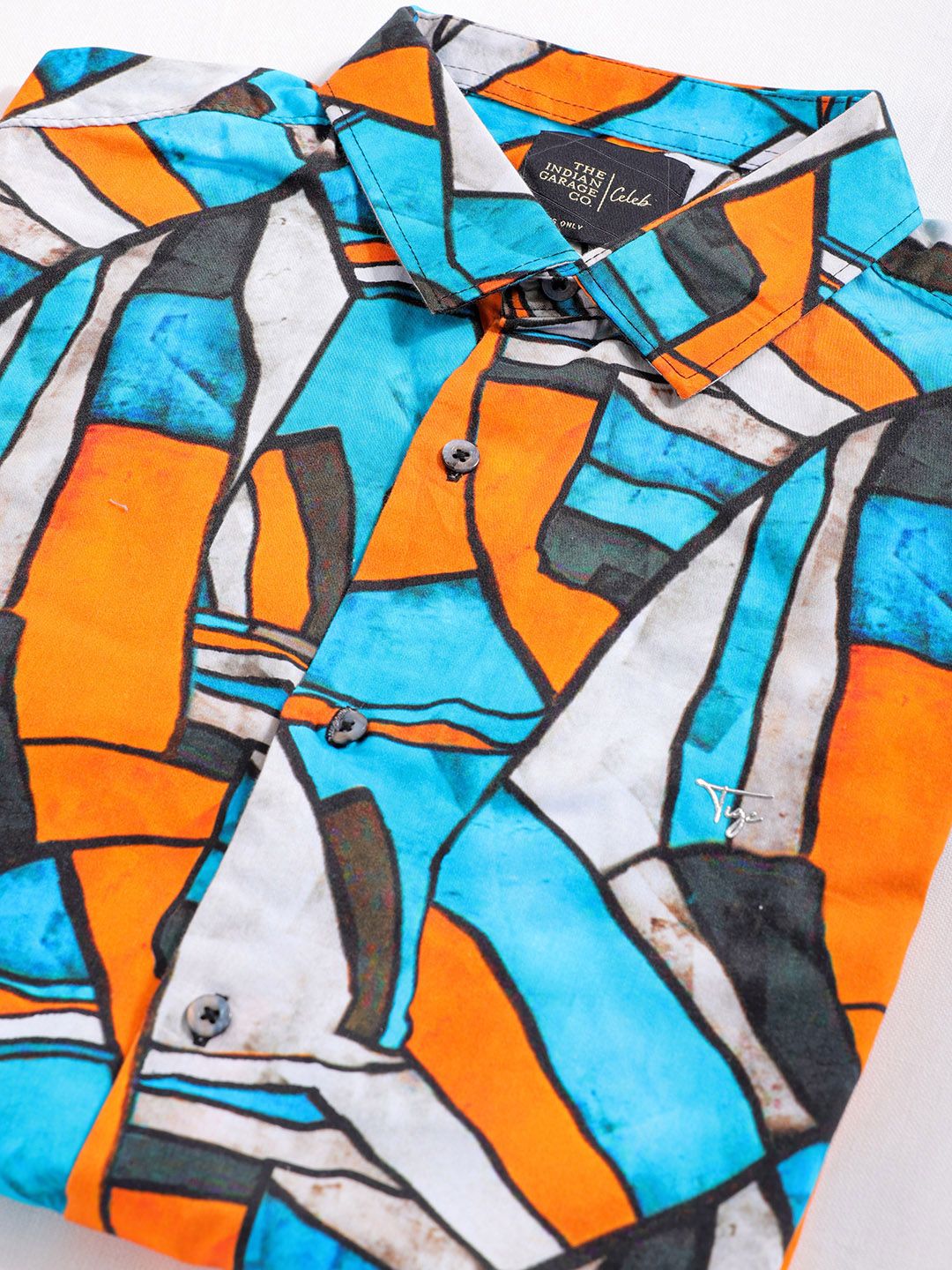 The Indian Garage Co Men Slim Fit Opaque Printed Shirt