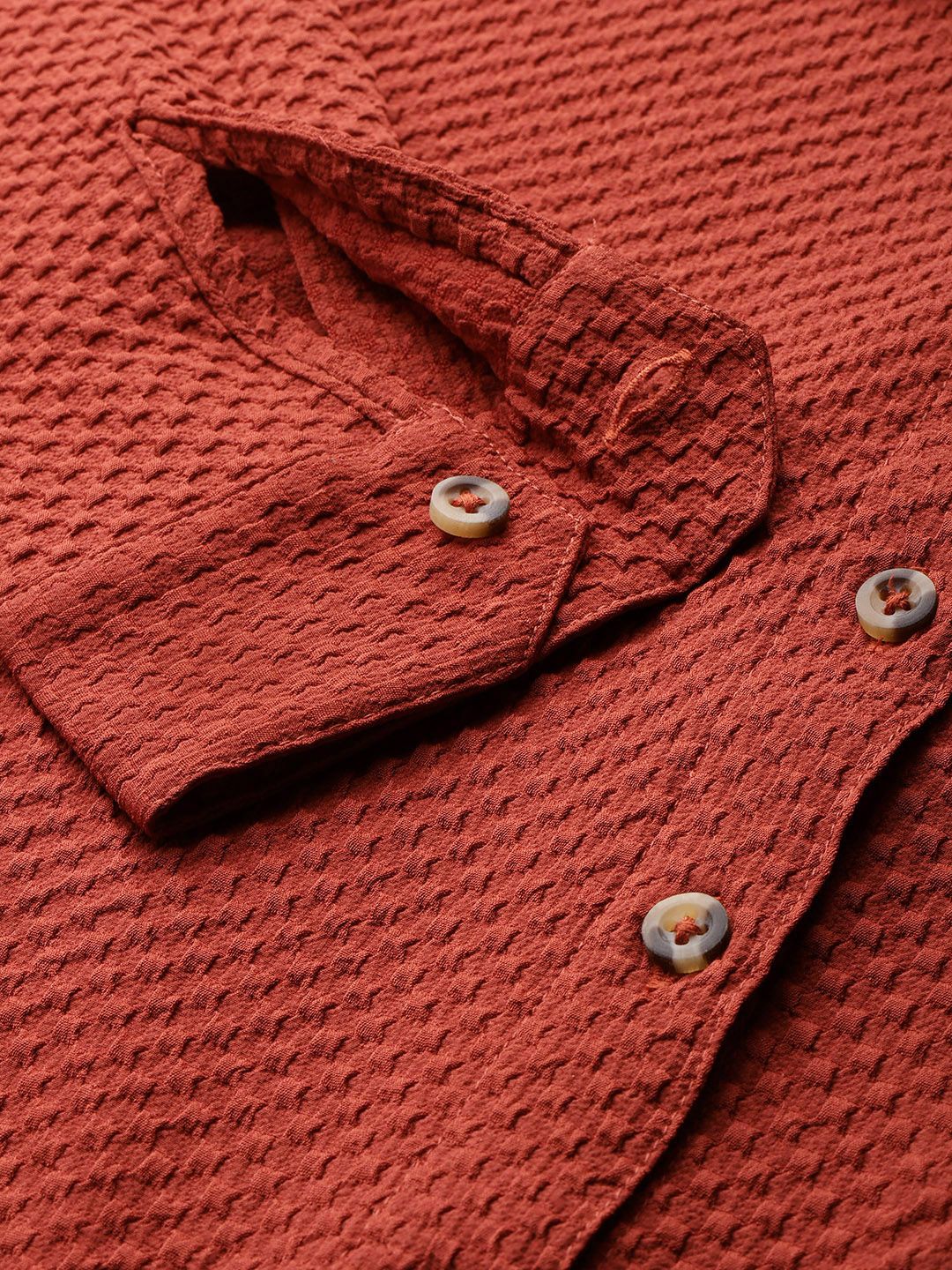 DressBerry Textured Casual Shirt