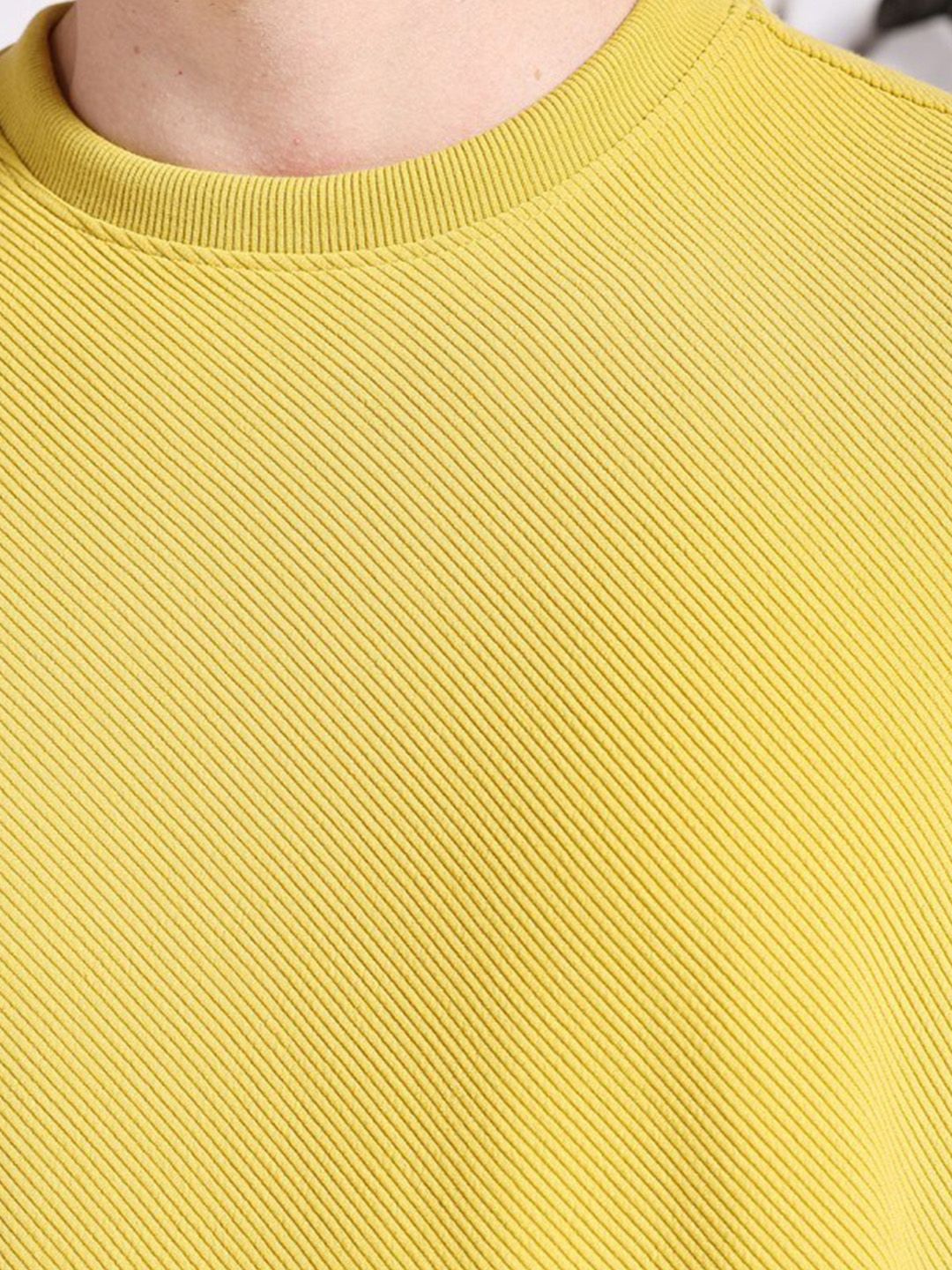 The Indian Garage Co Self Design Textured Long Sleeve Pullover Sweatshirt