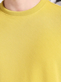 The Indian Garage Co Self Design Textured Long Sleeve Pullover Sweatshirt