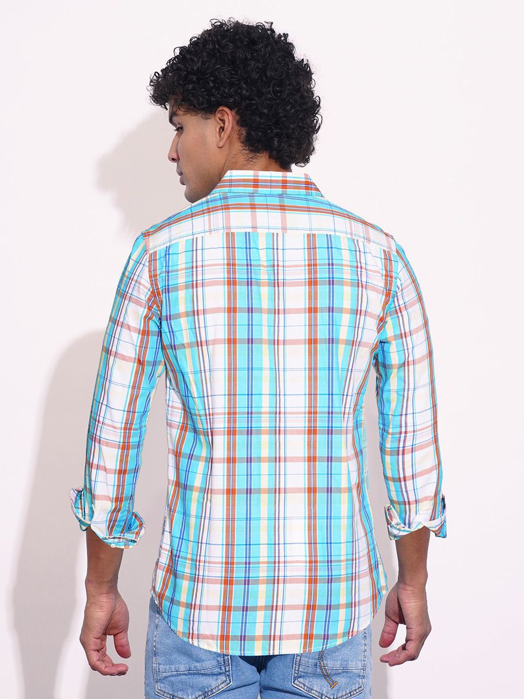 Being Human Men Classic Opaque Checked Casual Shirt