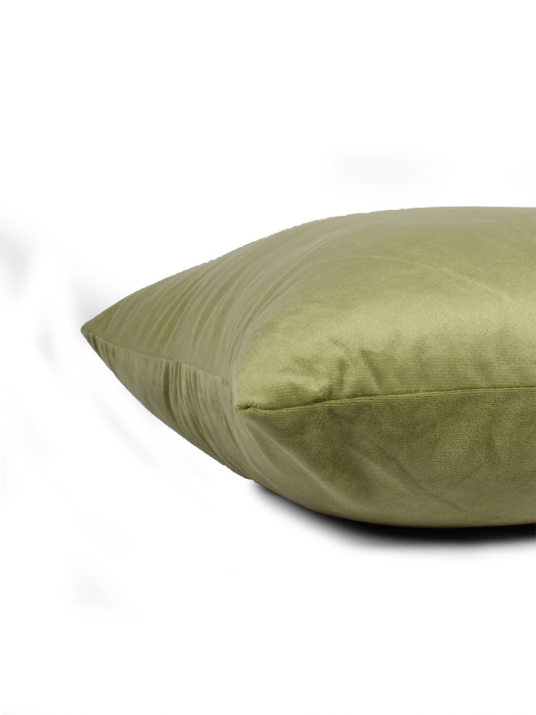 STITCHNEST Green 2 Pieces Velvet Square Cushion Covers