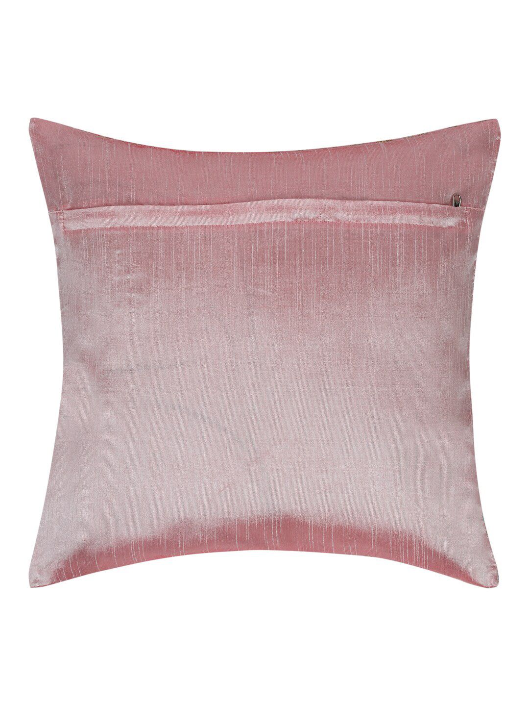 HOSTA HOMES Pink & Blue 2 Pieces Embellished Square Cushion Covers