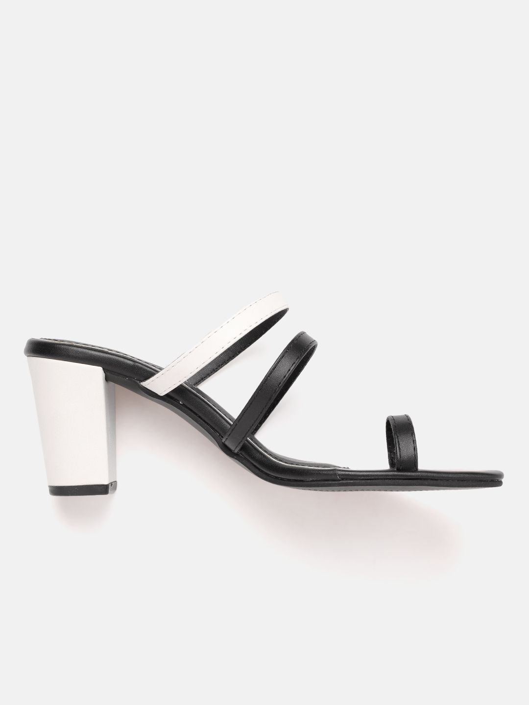 DressBerry Women Colourblocked Block Heel Sandals