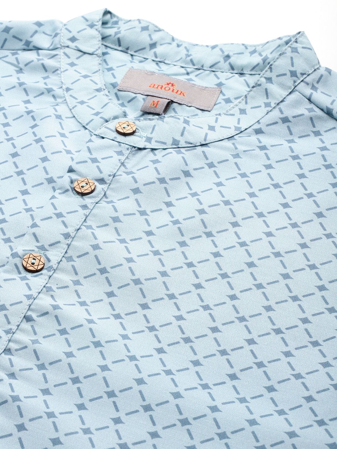 Anouk Men Printed Regular Kurta with Pyjamas And Nehru jacket