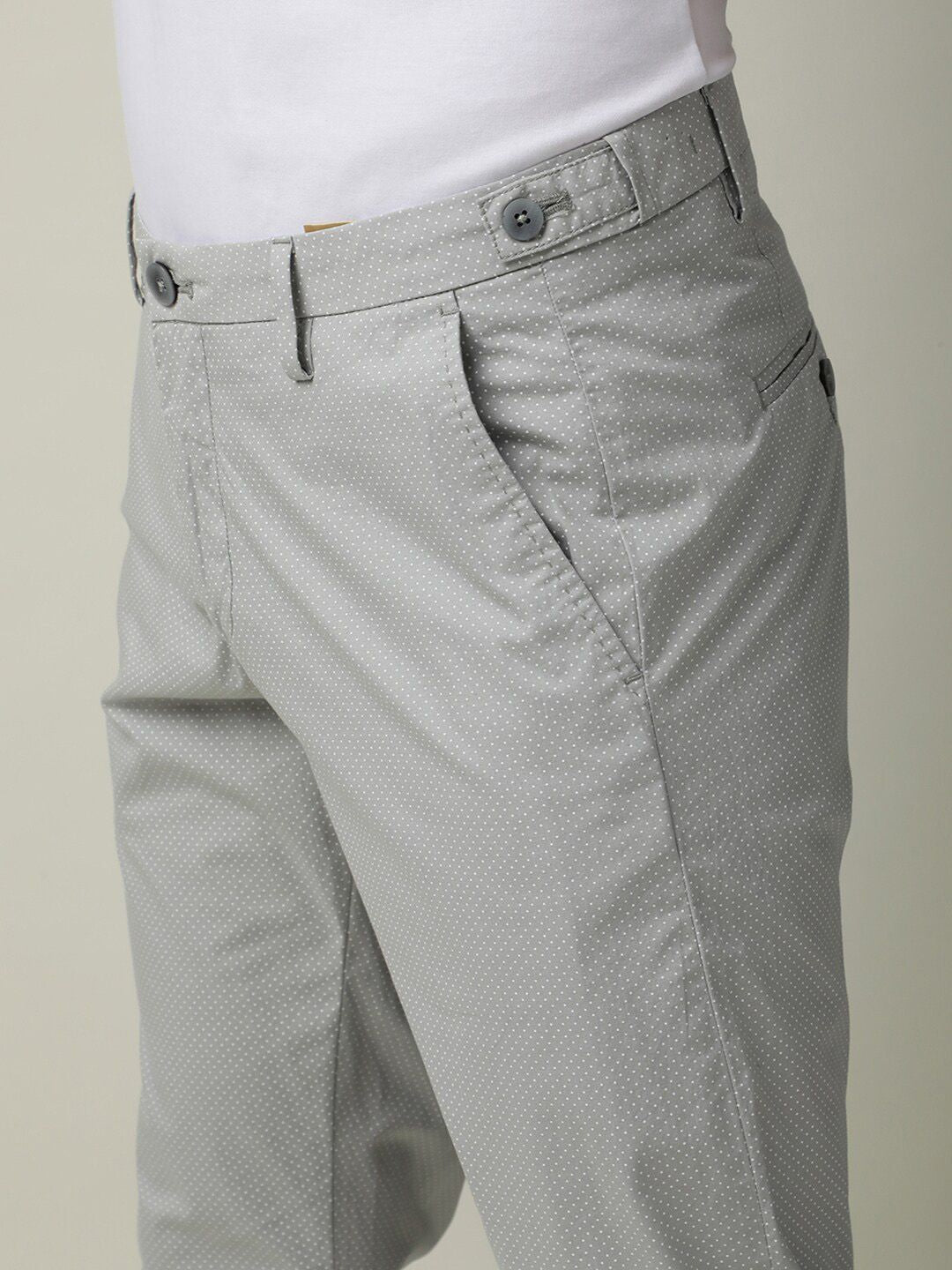 RARE RABBIT Men Maxims Mid-Rise Slim Fit Trouser