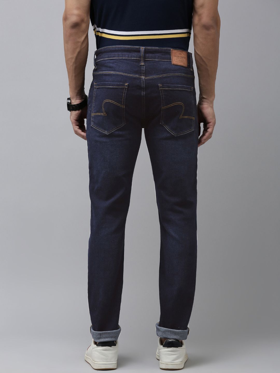 SPYKAR Men Skinny Fit Low-Rise Light Fade Stretchable Jeans