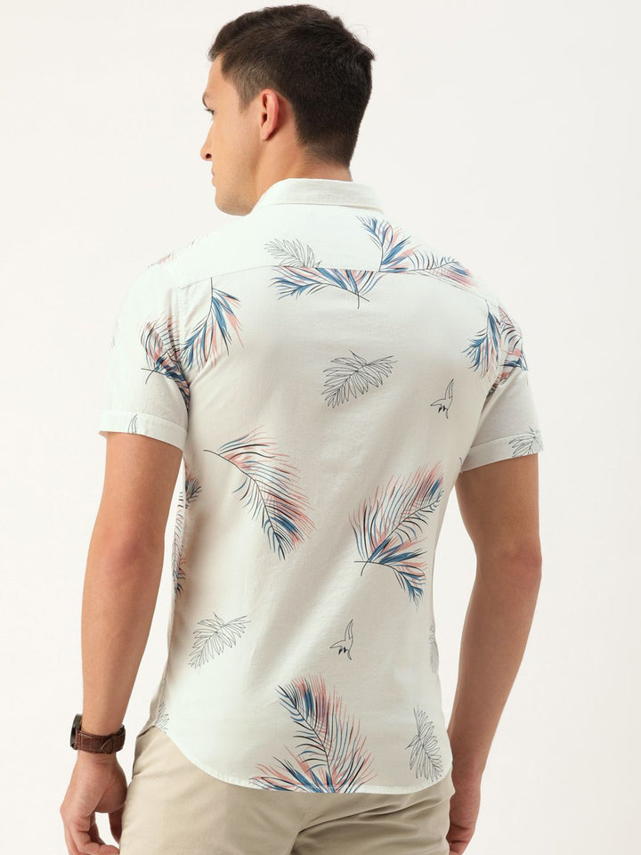 The Indian Garage Co Men Slim Fit Conversational Printed Resortwear Shirt