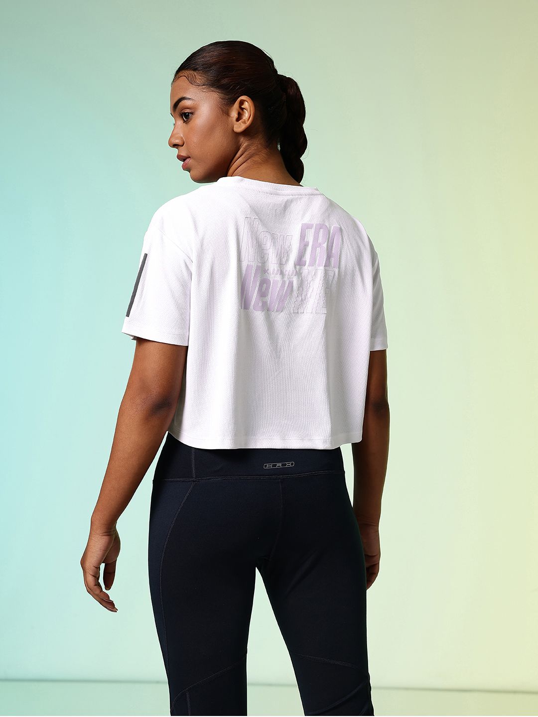 HRX by Hrithik Roshan Typography Printed Rapid-Dry Boxy T-shirt