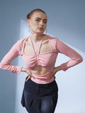 STREET 9 Sweetheart Neck Cut out Top