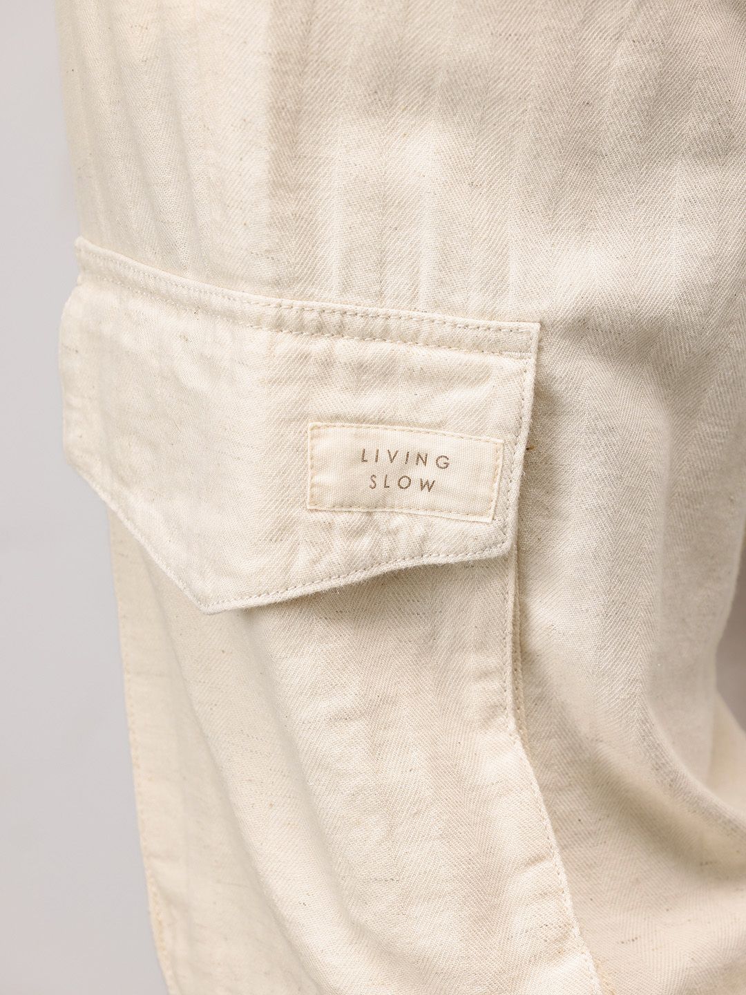 ether Kora Men Cotton Linen Cargos