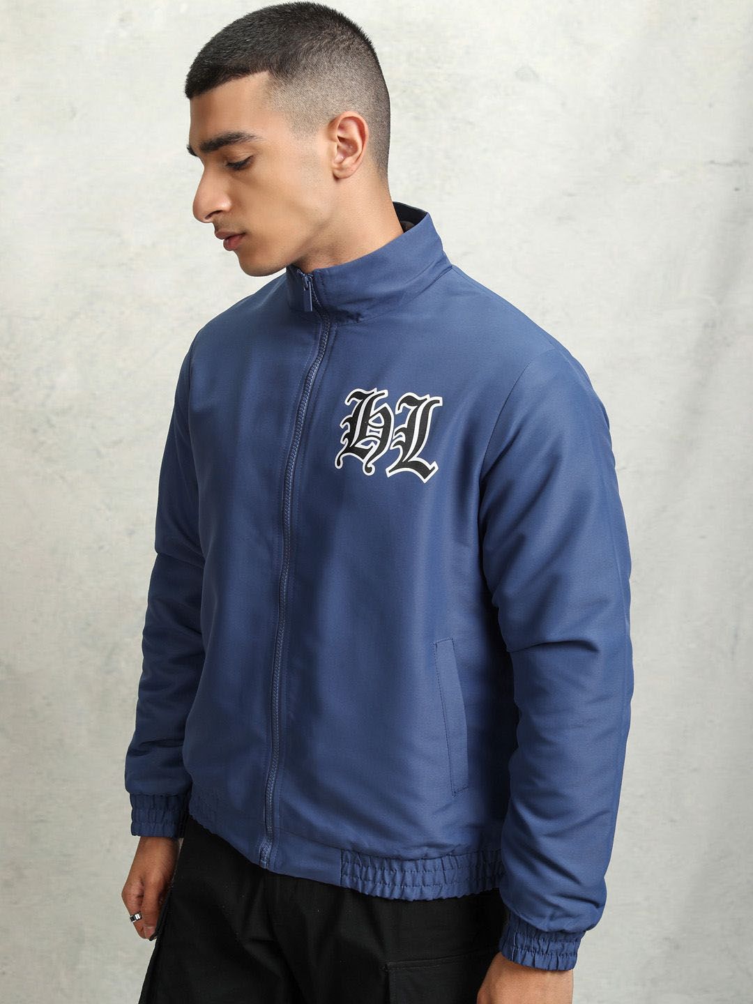 HIGHLANDER Men Sporty Jacket with Patchwork