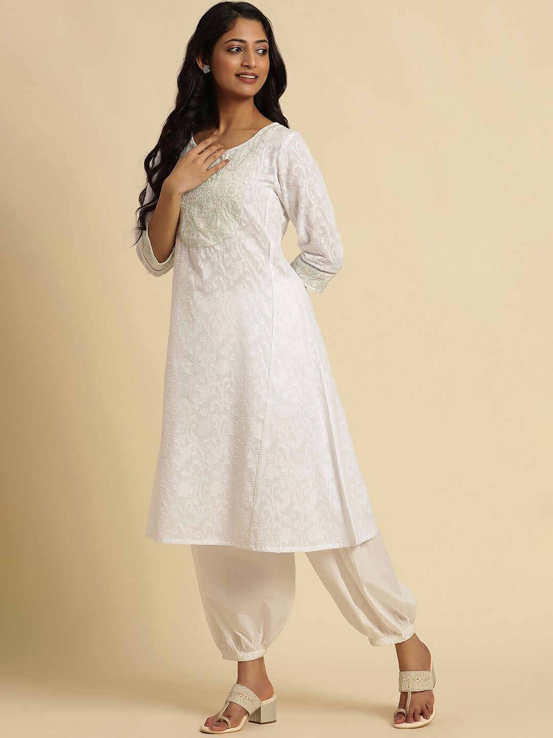 W Straight Cotton Kurta