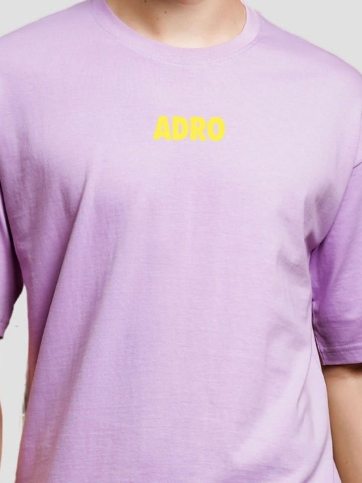 ADRO Lelaki Grafik Bercetak T-Shirt Bersaiz Besar Kapas Leher Bulat