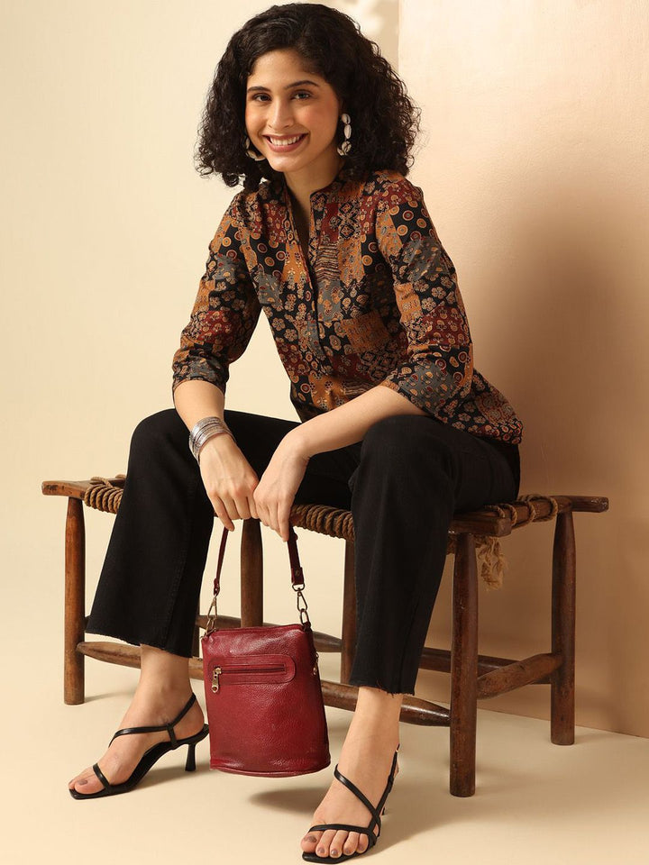 Anouk Ethnic Motifs Printed Straight Kurta