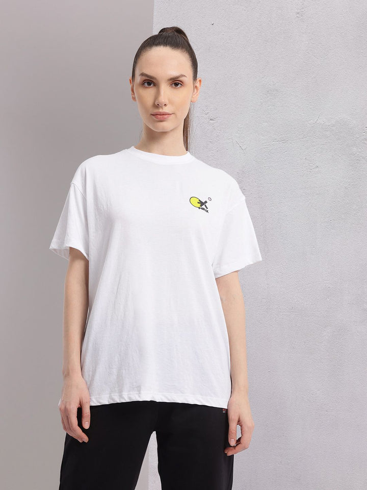 HRX by Hrithik Roshan Printed Drop-Shoulder Sleeves Relaxed Lifestyle T-shirt