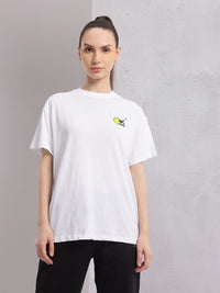 HRX by Hrithik Roshan Printed Drop-Shoulder Sleeves Relaxed Lifestyle T-shirt