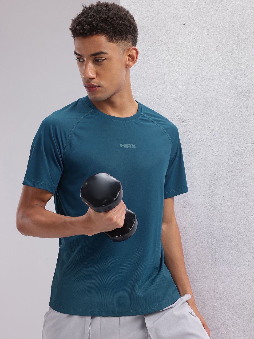 HRX by Hrithik Roshan Raglan Sleeves Rapid-Dry Training T-shirt