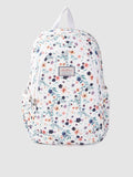 Lino Perros Women White & Green Floral Print 13 Inch Laptop Backpack