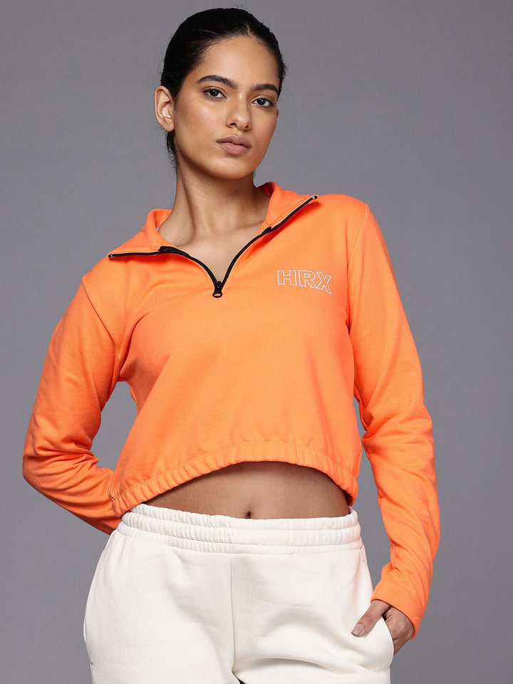 HRX by Hrithik Roshan NATURETHERAPY Outdoor Crop Sweatshirt