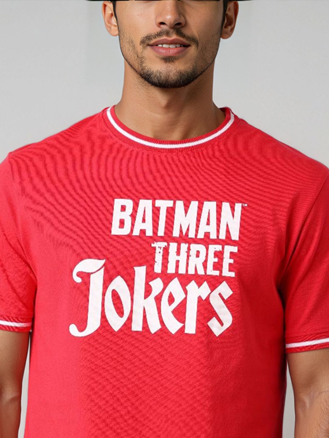 The Indian Garage Co Men Batman Graphic Printed Round Neck Cotton T-shirt