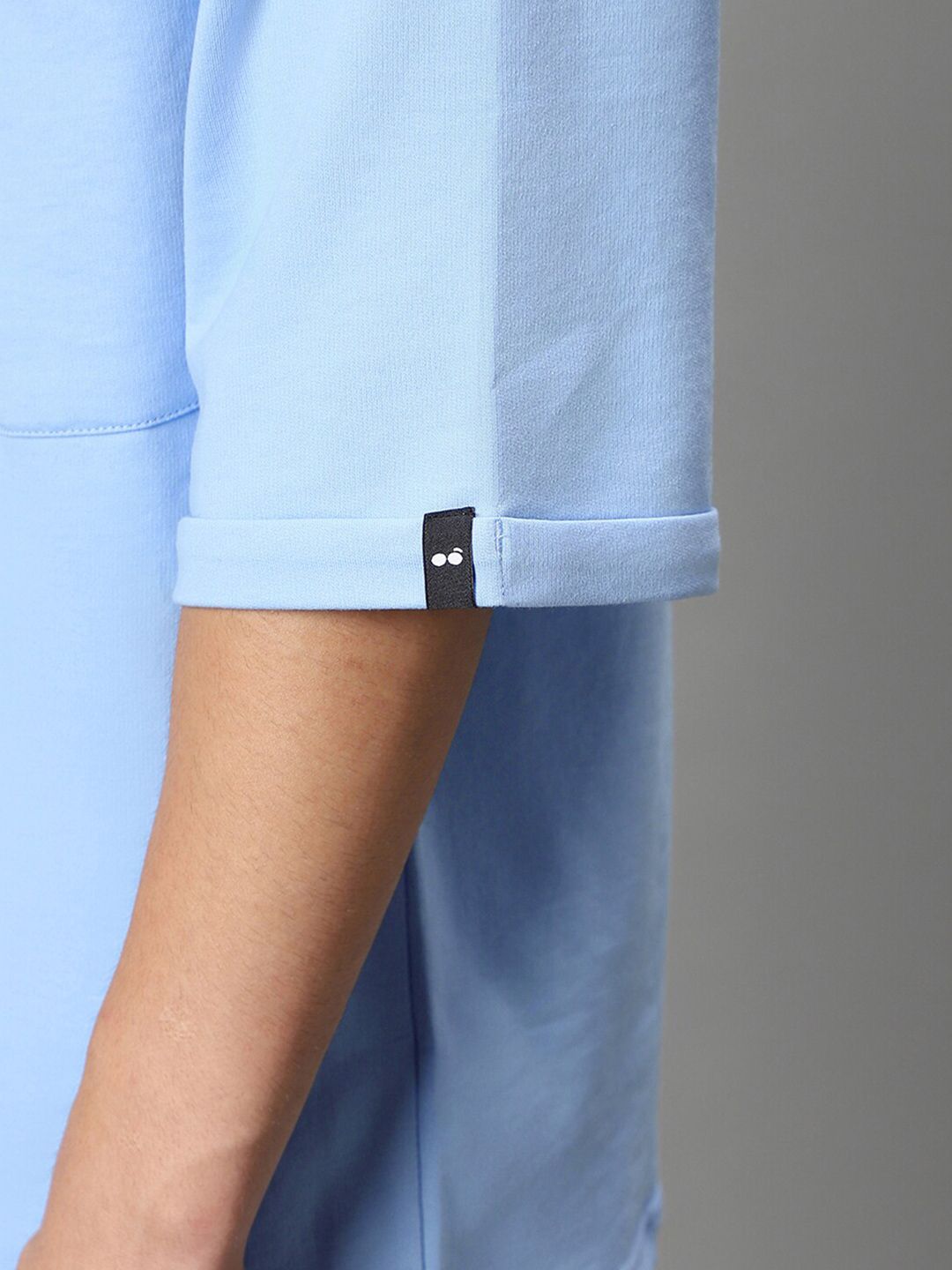 Bewakoof Drop-Shoulder Sleeves Pocket Detail Relaxed Fit Cotton T-shirt