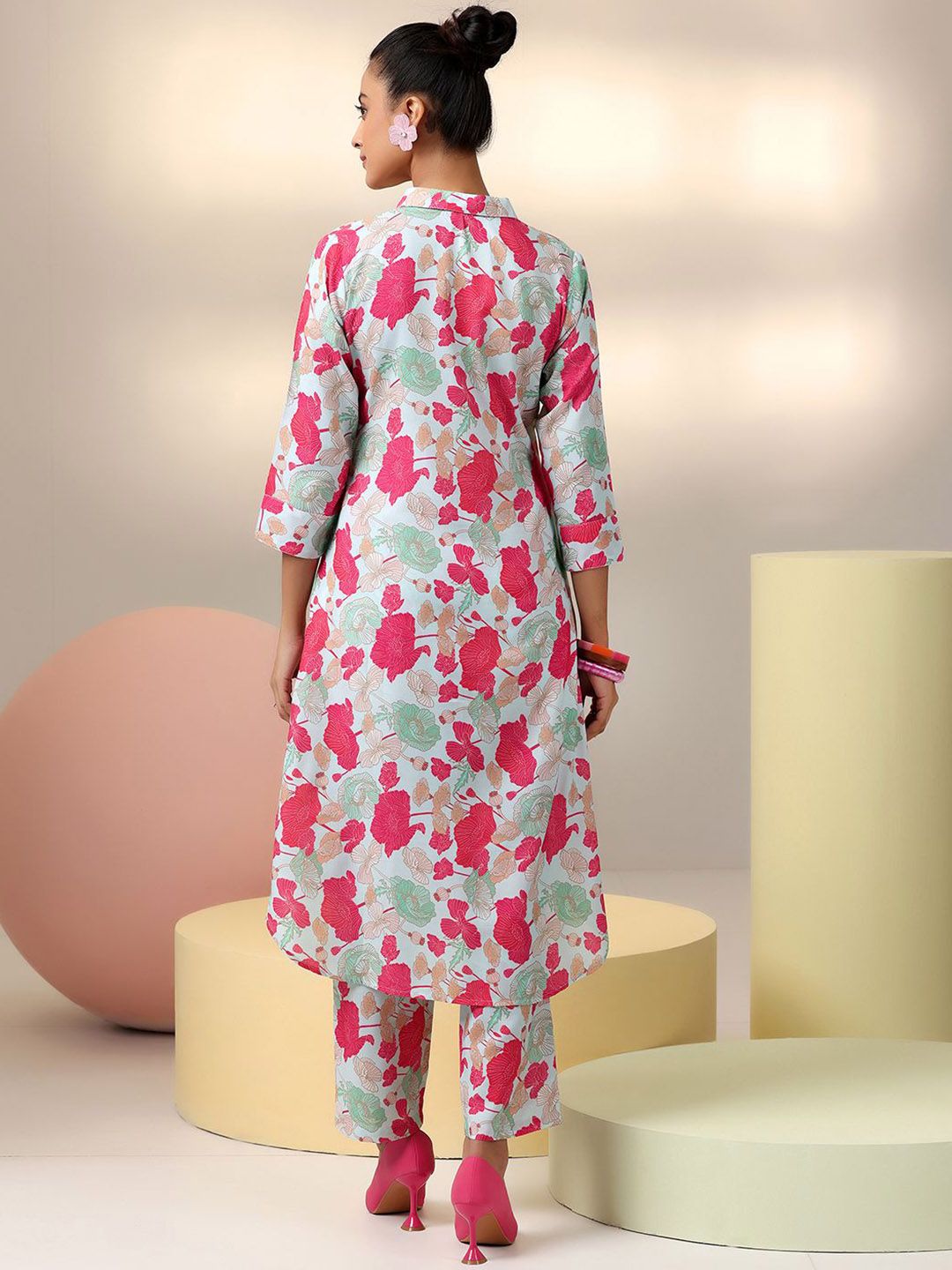 Libas Floral Printed Shirt With Trouser