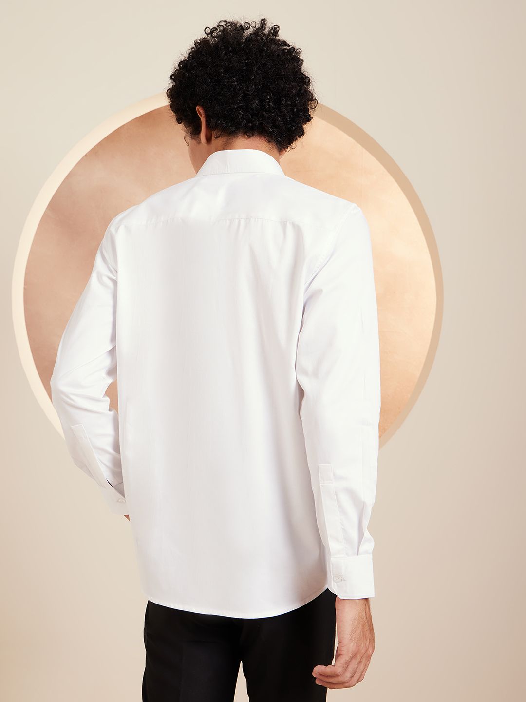 DENNISON Smart Colourblocked Cotton Casual Shirt