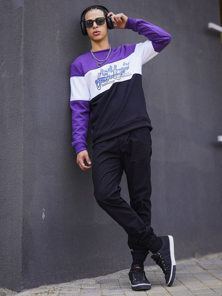 The Indian Garage Co Men Colourblocked Sweatshirt