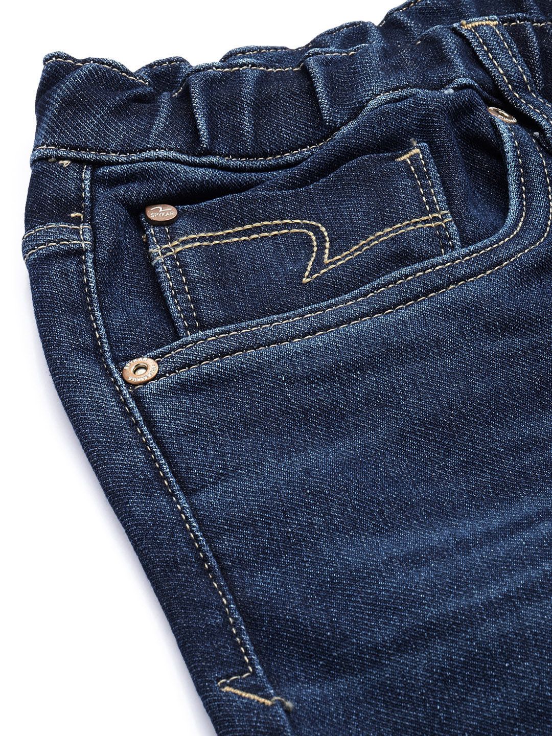 SPYKAR Men High-Rise Light Fade Stretchable Denim Joggers