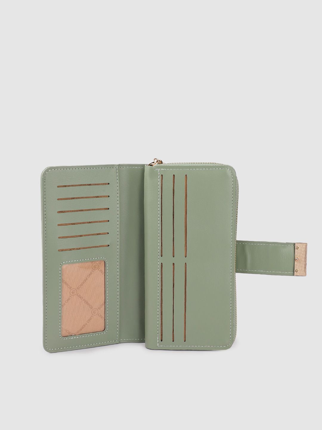 Lino Perros Women Croc Textured Two Fold Wallet