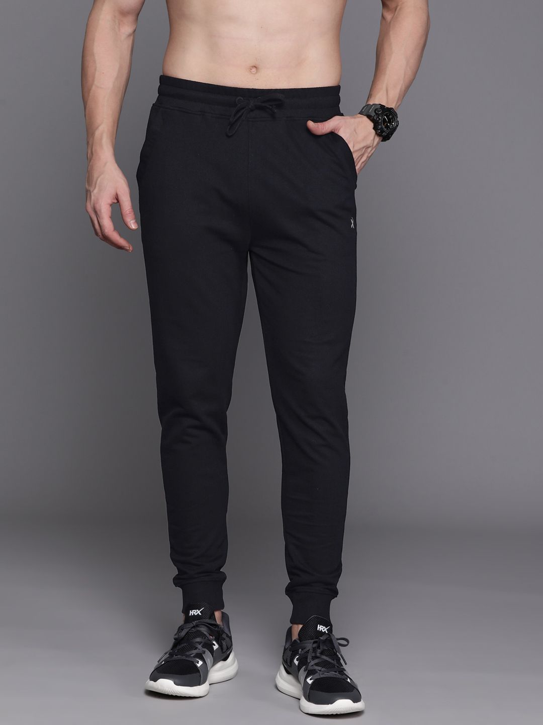 HRX by Hrithik Roshan Men Pure Cotton Active Joggers